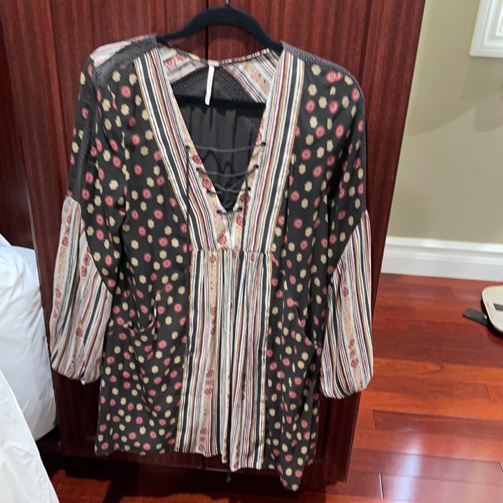 Free people long blouse with pockets